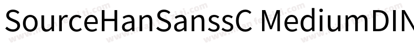 SourceHanSanssC MediumDINPro字体转换